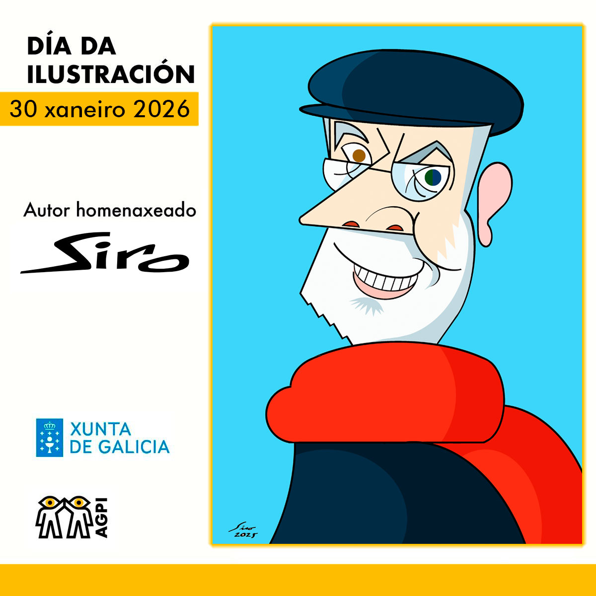 O Día da Ilustración 2026 renderá homenaxe ao artista Siro.